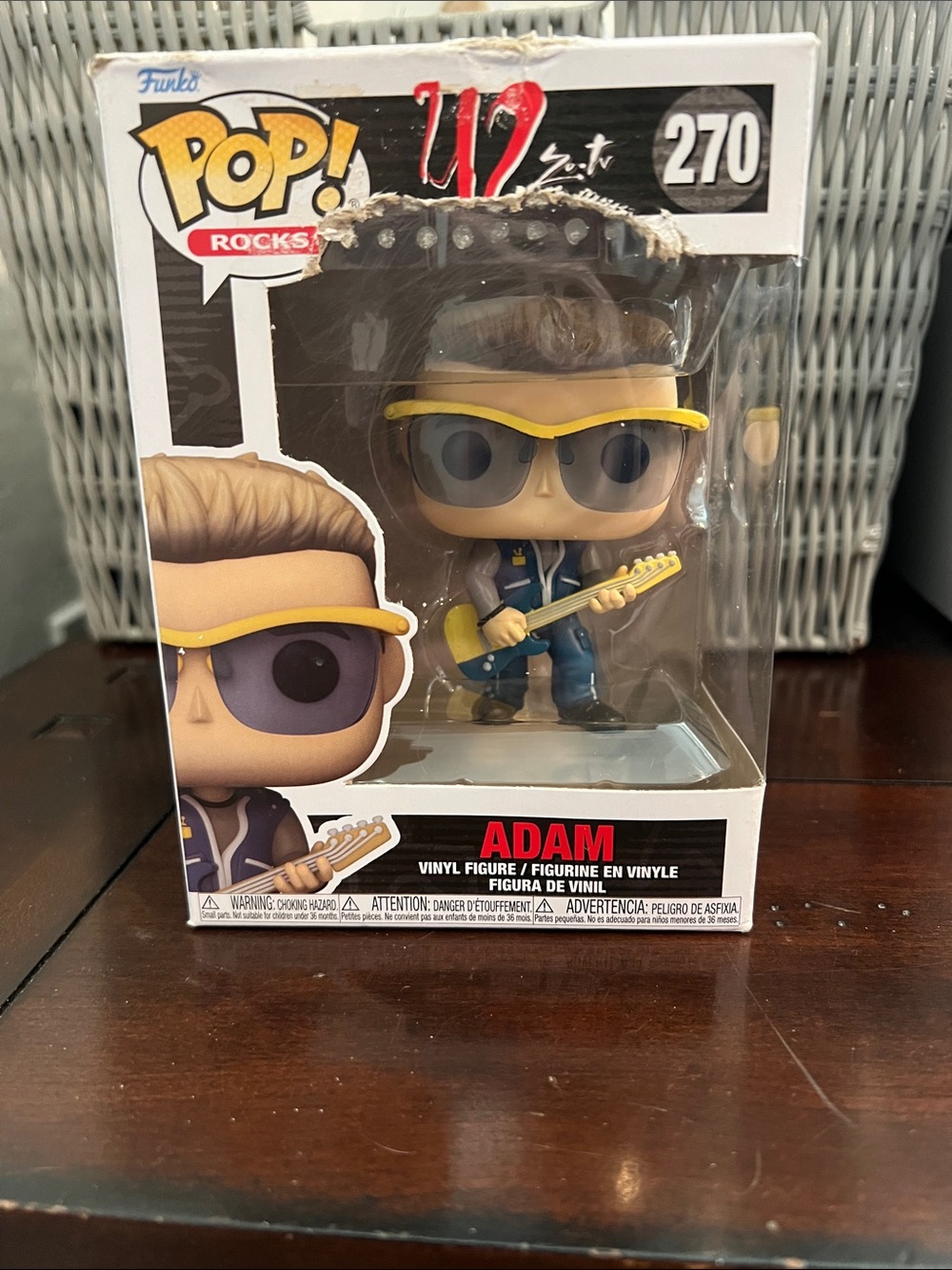 Funko POP Adam Vinyl Figure with Yellow Sunglasses and Blue Guitar